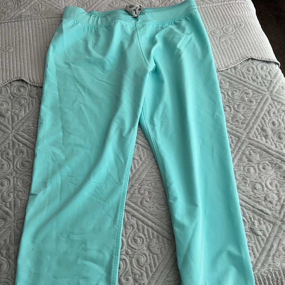 Figs fresh aqua Livingston pants